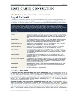 Regal Riches, page 1